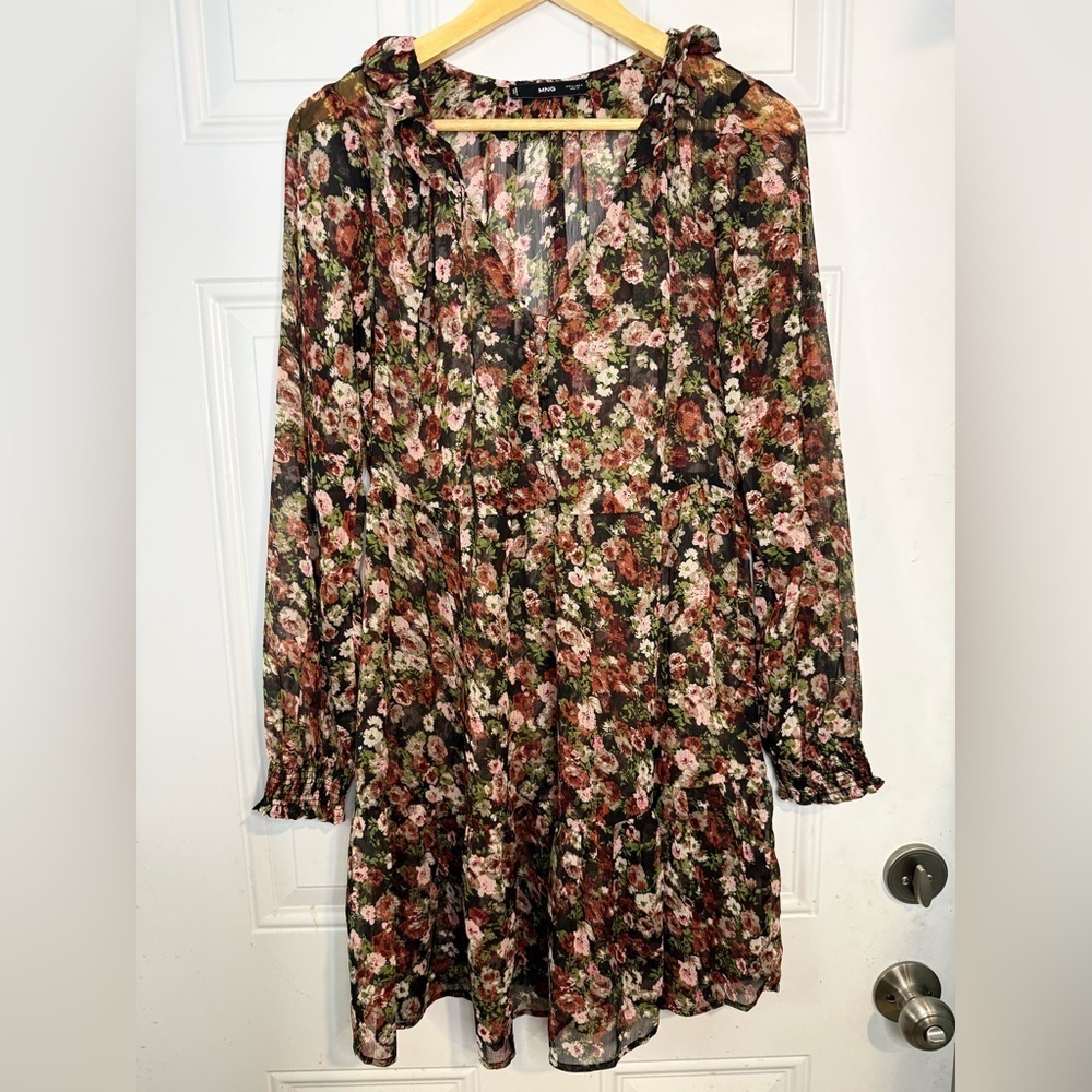 Mango Multicolor Floral Dress
